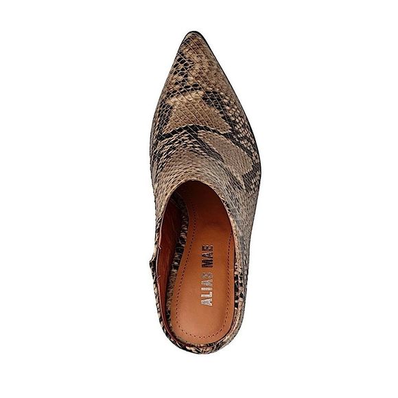 HUGE 71$Price ⬇️ AliasMaeRue Leather Mid Heel Mule - Picture 4 of 8